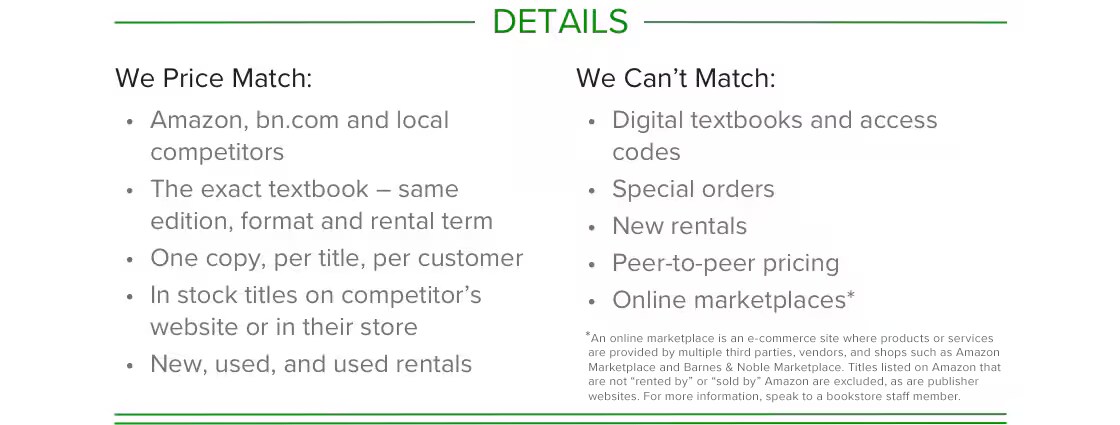 We Price Match | Barnes and Noble @ VCU Official Bookstore